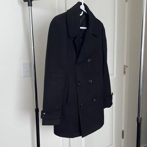 H&M Men's Classic Black Peacoat